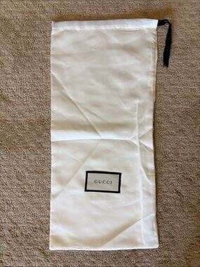 Gucci White Drawstring Dust Bag